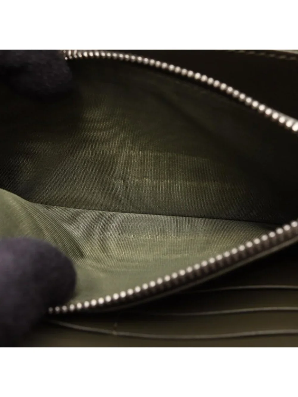 Prada Round Length Wallet Black Leather Triangle Logo